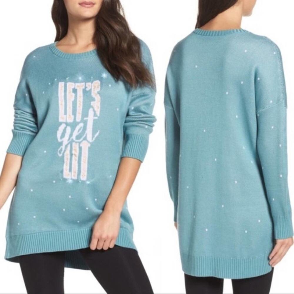 Honeydew LED Light-Up Holiday Sweater.
